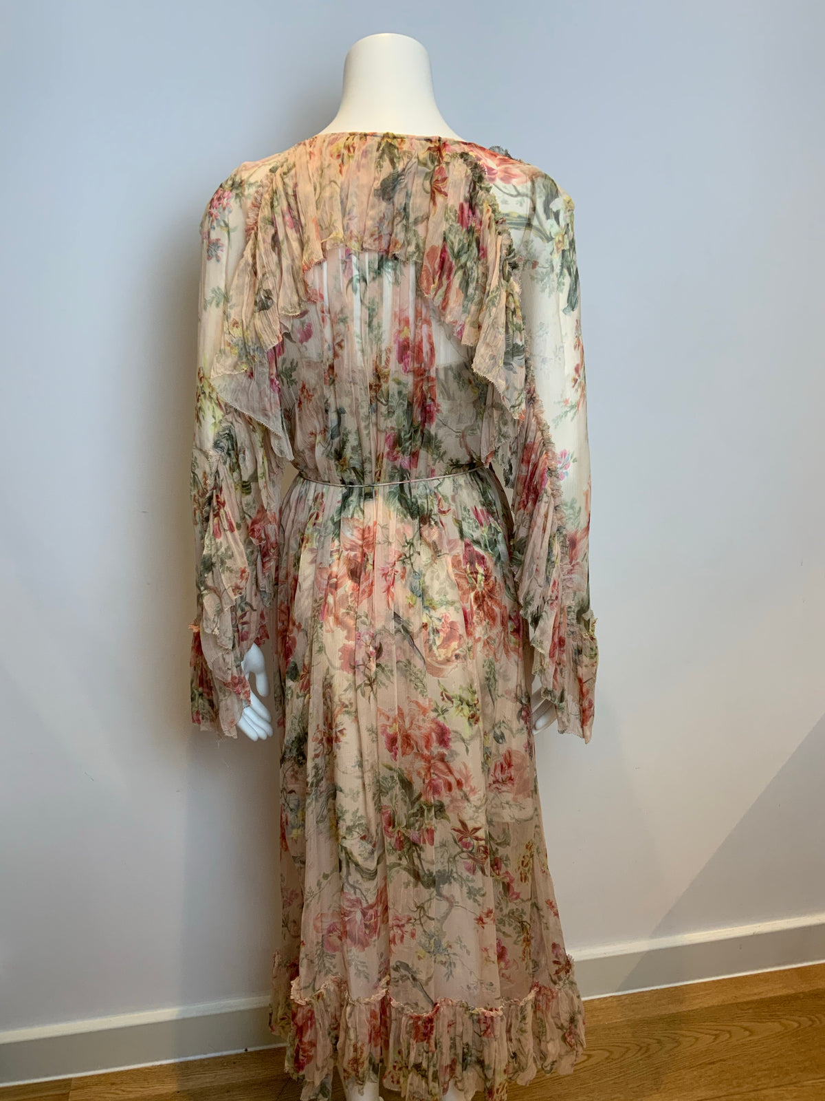 ZIMMERMANN MOST WANTED Mercer Floating ruffled floral-print silk-georgette dress ladies