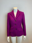 RALPH LAUREN Lautren Wool Ashford Fitted Blazer Jacket Size US 8 UK 12 ladies