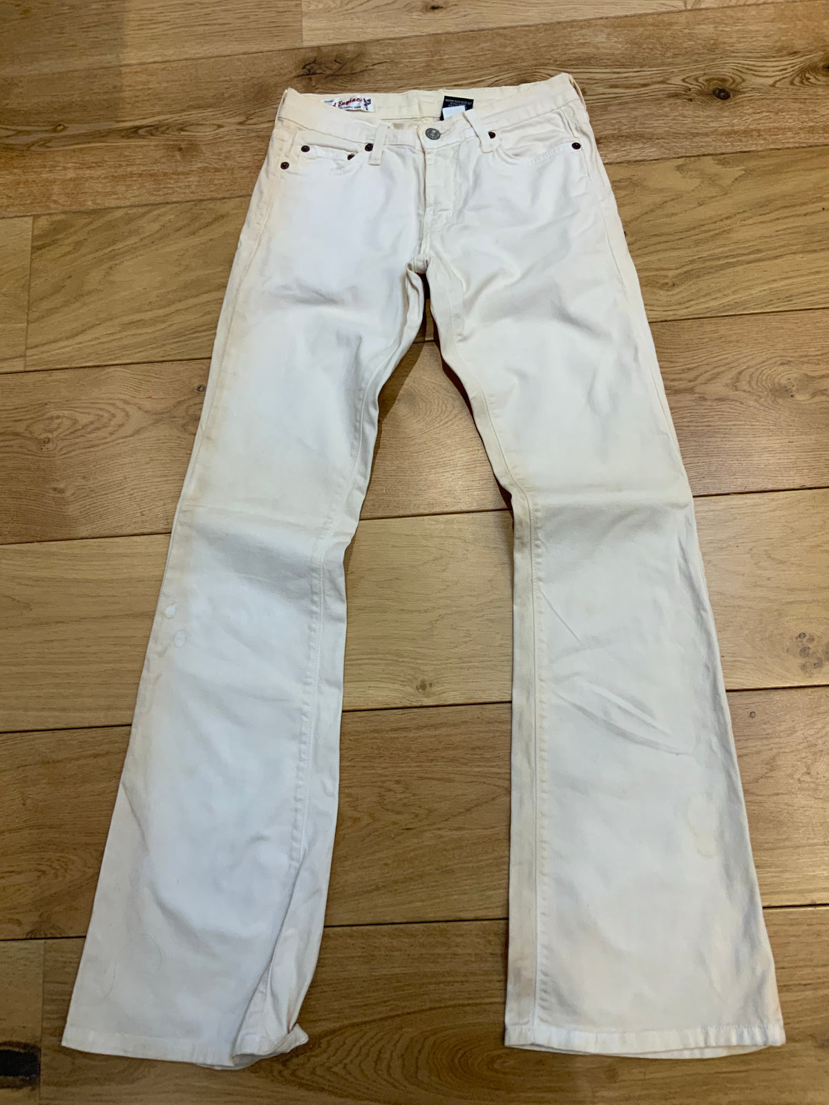 Red Engine Cayenne White Vintage Jeans Denim Jeans Size 25 ladies