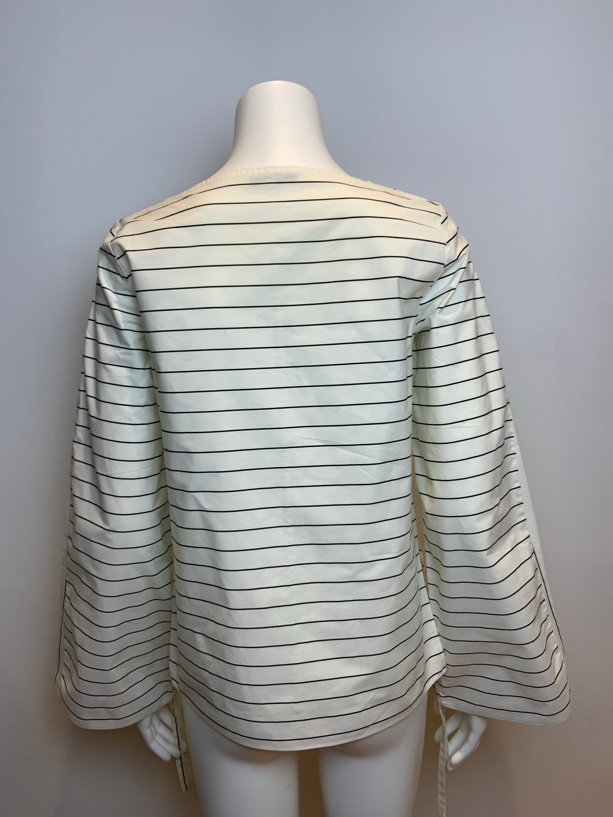 TIBI Striped Cotton-Poplin Top blouse Size US 0 UK 2 XXS ladies