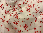 Ganni Printed Georgette Puff-Sleeved Mini Dress Size F 38 UK 10 US 6 ladies
