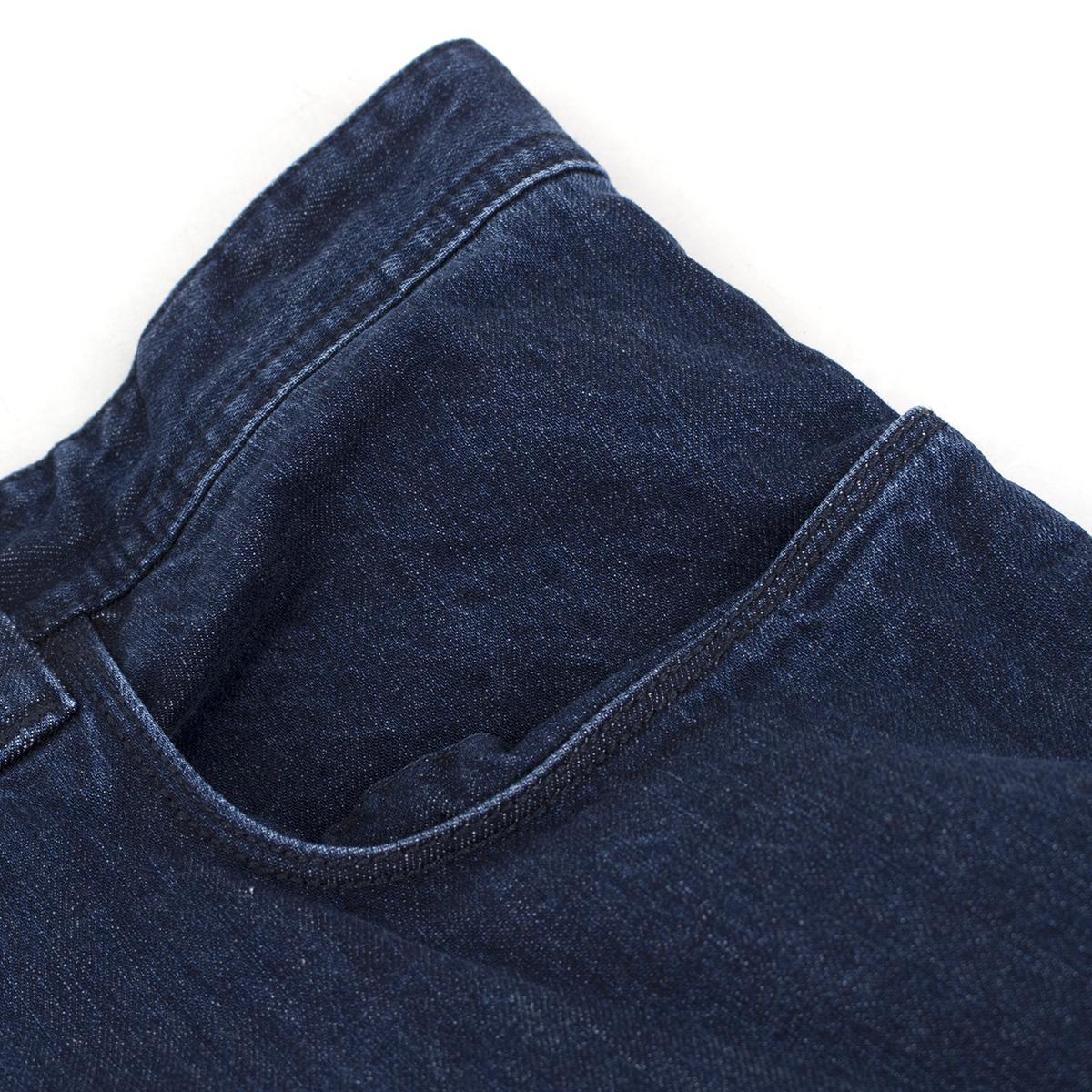 Loro Piana Mens Dark Blue Denim Straight-leg Jeans Size I 40 men