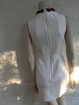 Alexander McQueen White Sleeveless Heart-Embellished Dress Ladies