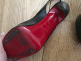 Christian Louboutin peep-toe slingback pumps Shoes 39.5 ladies