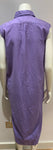 RALPH LAUREN Shirt Dress Purple Sleeveless Oxford Cotton Size S/P Small ladies