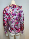 Paul & Joe Silk Ruffle Printed Blouse Top Size 3 UK 12 US 8 L large ladies