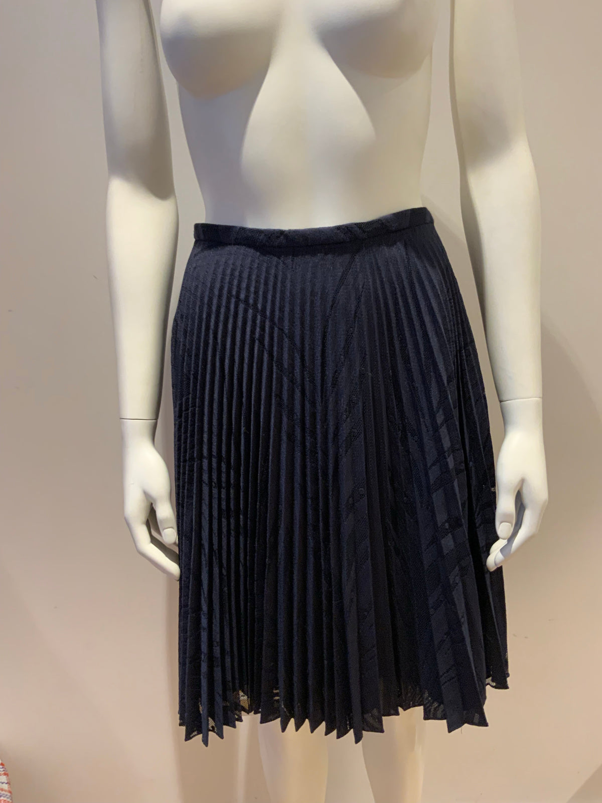 Reiss Women's Blue Navy Kent Pleated Skirt Size UK 8 US 4 ladies