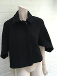 Chloé CHLOE Paris Black Wool Cropped Cape Coat Size F 34 UK 6 US 2 XS Ladies