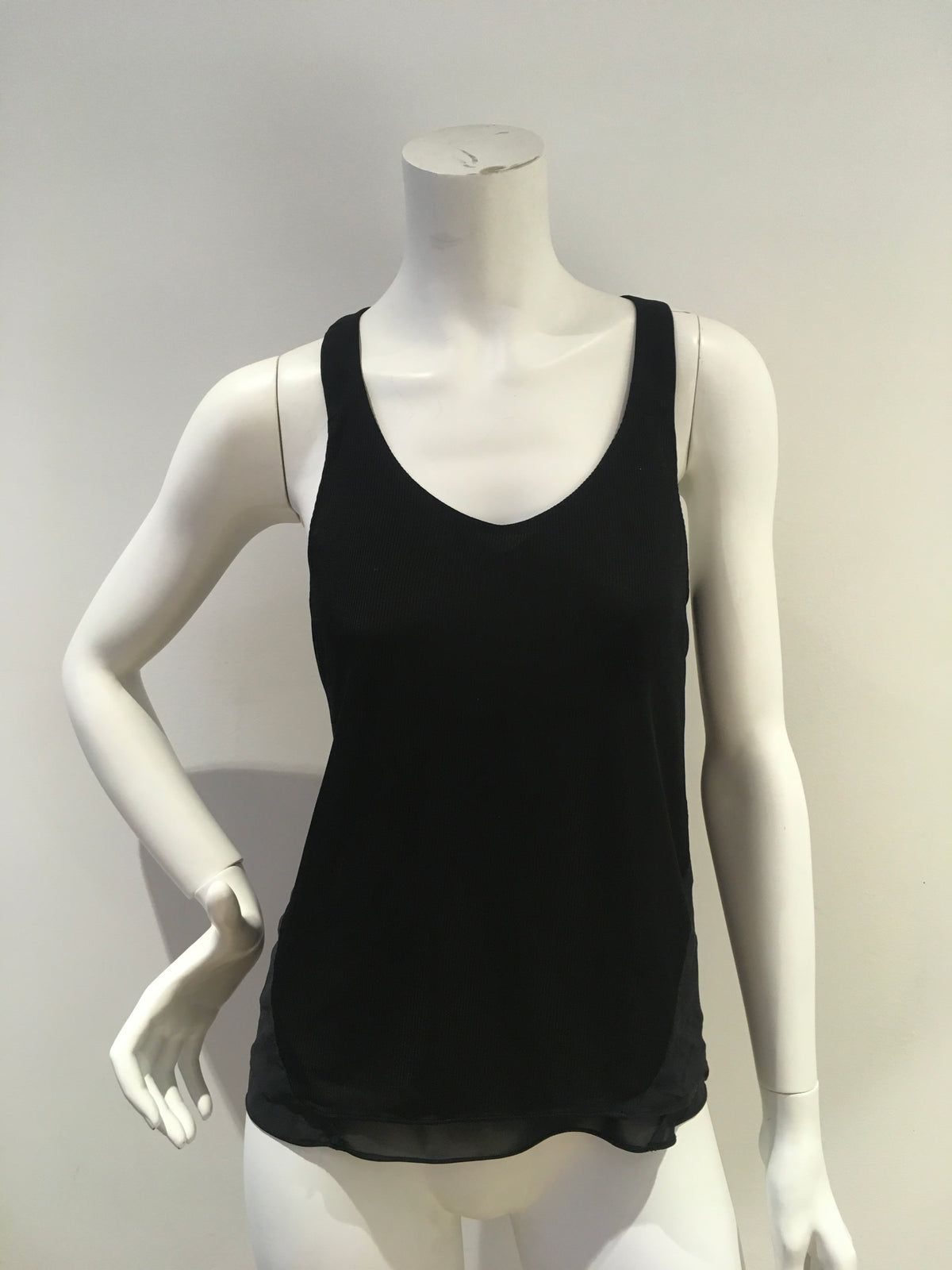 rag & bone New York Black Tank Top Bleach Size M Medium ladies