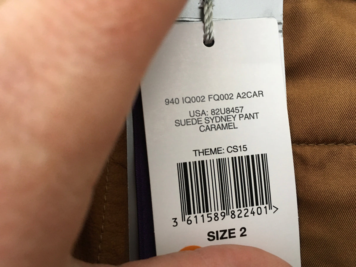 Ralph Lauren Runaway Sydney Suede - Caramel Pants Trousers  Ladies