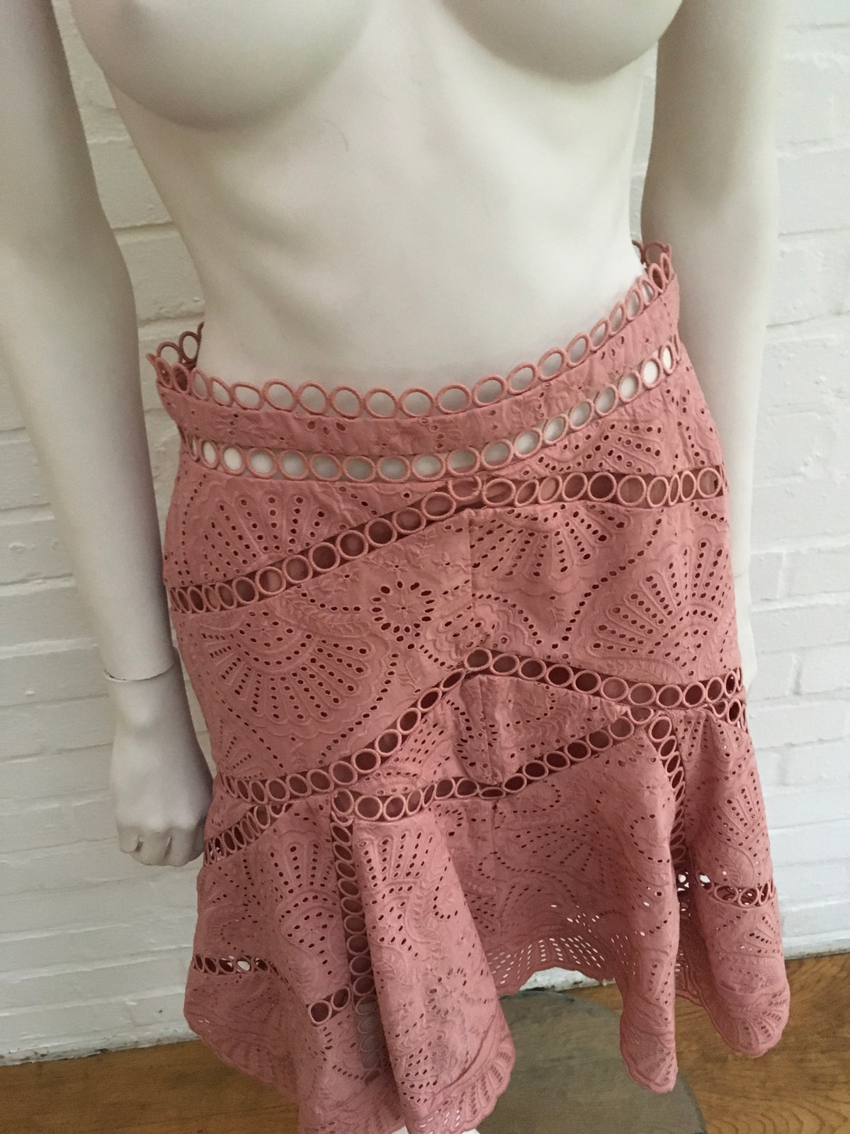 ZIMMERMANN Women's Jasper Fan SKIRT Size AU 2 US 8 UK 12 FR 40 L LARGE Ladies