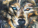 BALMAIN Ladies Wolf print distressed oversized Ladies