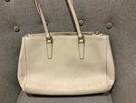 Coccinelle White Leather Shopper Bag Handbag Tote ladies