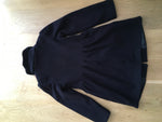 ARMANI JUNIOR Navy Wool Faux Fur Collar C oat Jacket Girls Size 12 years 154cm Children