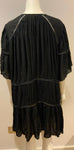 IRO Lahina dress Black Gathered Mini Dress Size F 40 UK 12 US 8 L large ladies