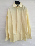 RICHARD JAMES BESPOKE HAND MADE LONG SLEEVE BUTTON-UP YELLOW SHIRT men