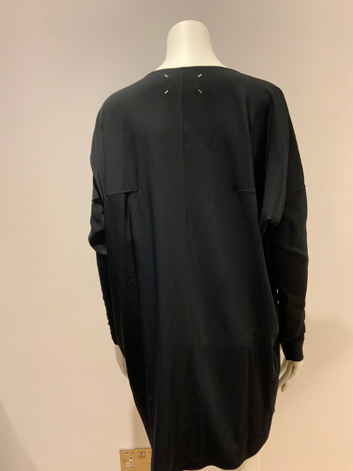 MAISON MARTIN MARGIELA COWL BLACK LBD DRESS SIZE 1 S SMALL ladies