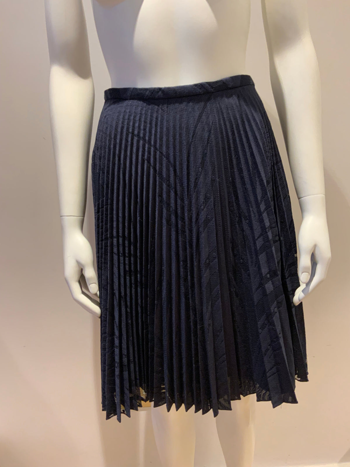 Reiss Women's Blue Navy Kent Pleated Skirt Size UK 8 US 4 ladies