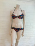Zimmermann Women's Ribbons ruffled floral-print bikini Size 2 UK 12 US 8 Bra 3 LADIES
