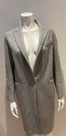 SANDRO Paris light grey Wool mix Coat Size F 36 UK 8 US 4 S small ladies