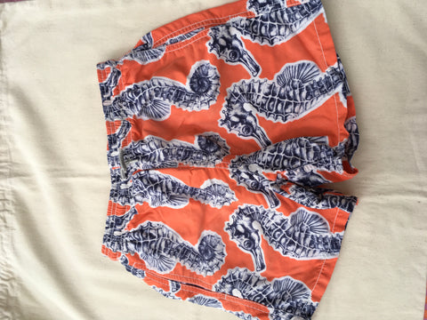 Printed Swim Shorts in Orange - Vilebrequin Kids