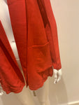 JASMINE DI MILO OVERSIZED RED SILK WOOL BLAZER SIZE UK 8 US 4 EU 36 ladies