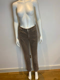 Beige Armani Jeans Velvet Straight Leg Jeans Size 30 ladies