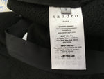 SANDRO Black Mini Skirt Size 3 L Large ladies