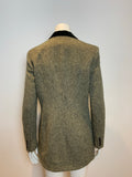 Lauren Ralph Lauren chevron velvet collar blazer in wool Size US 8 UK 12 L large ladies