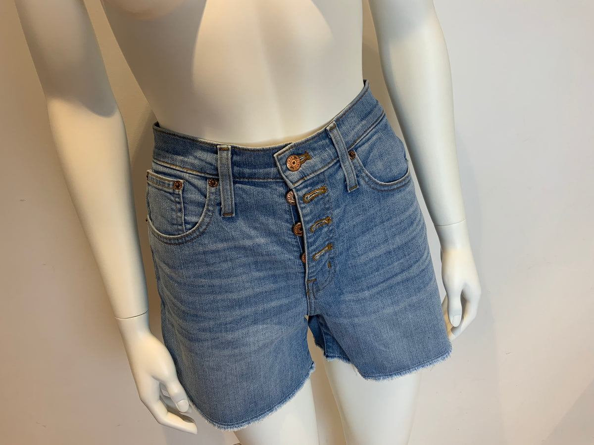 J Crew High Waist Denim Jeans Shorts Size 26 ladies