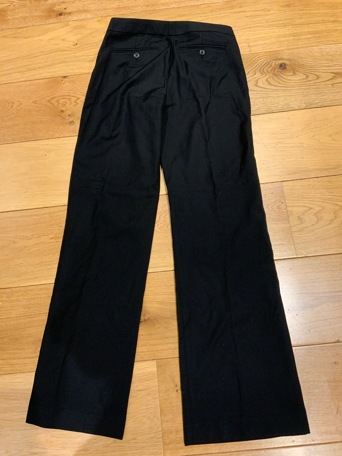 Ralph Lauren Rugby Black Wool Tuxedo Pants Trousers Size US 2 UK 6 XS ladies