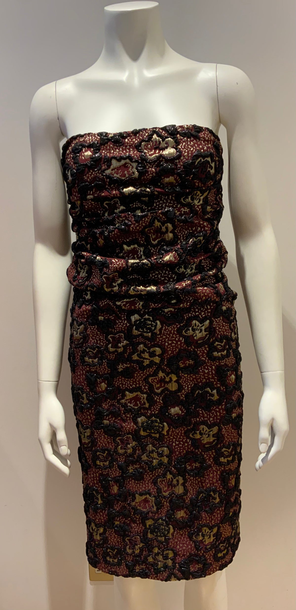 Miu Miu Bourdoux Jacquard Cloqué Midi Skirt Size I 36 US 0 UK 4 ladies