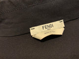 Fendi leather & crystal embellished zip-up shift dress I 40 UK 8 US 4 S SMALL ladies