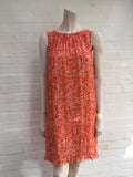 ADAM by ADAM LIPPES Orange Silk Pleated Dress Ladies
