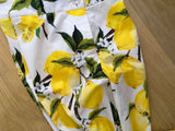 Dolce & Gabbana Lemon Printed Cotton Straight Pants Trousers Ladies