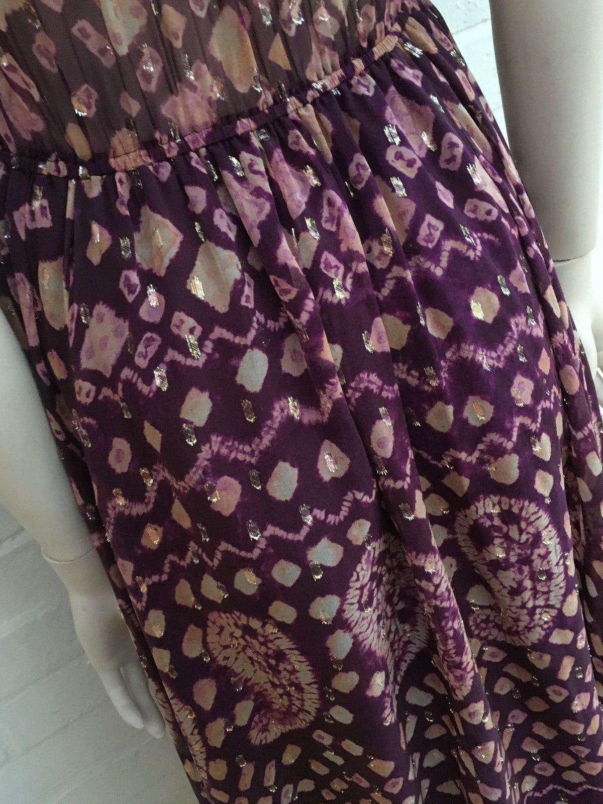 Ulla Johnson Aurelie Fil CoupÉ Midi Dress In Purple Size UK 8 US 4 ladies