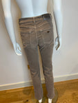 Beige Armani Jeans Velvet Straight Leg Jeans Size 30 ladies