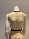 JILL STUART Ivory Pleated Silk Evening Dress Size US 2 UK 4 XS Most Beautiful ladies