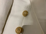 SOLD OUT Balmain double breasted silk satin trim cropped blazer jacket F 40 ladies