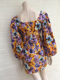 Zara floral puff sleeve dress SOLD OUT Size M medium ladies