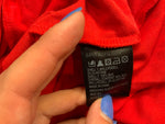 ALLSAINTS Irrochka draped dress red 100%silk Size US 10 ladies