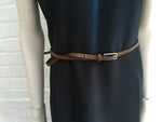 MARNI Brown Leather Skinny Belt Size 75  JUST AMAZING Ladies