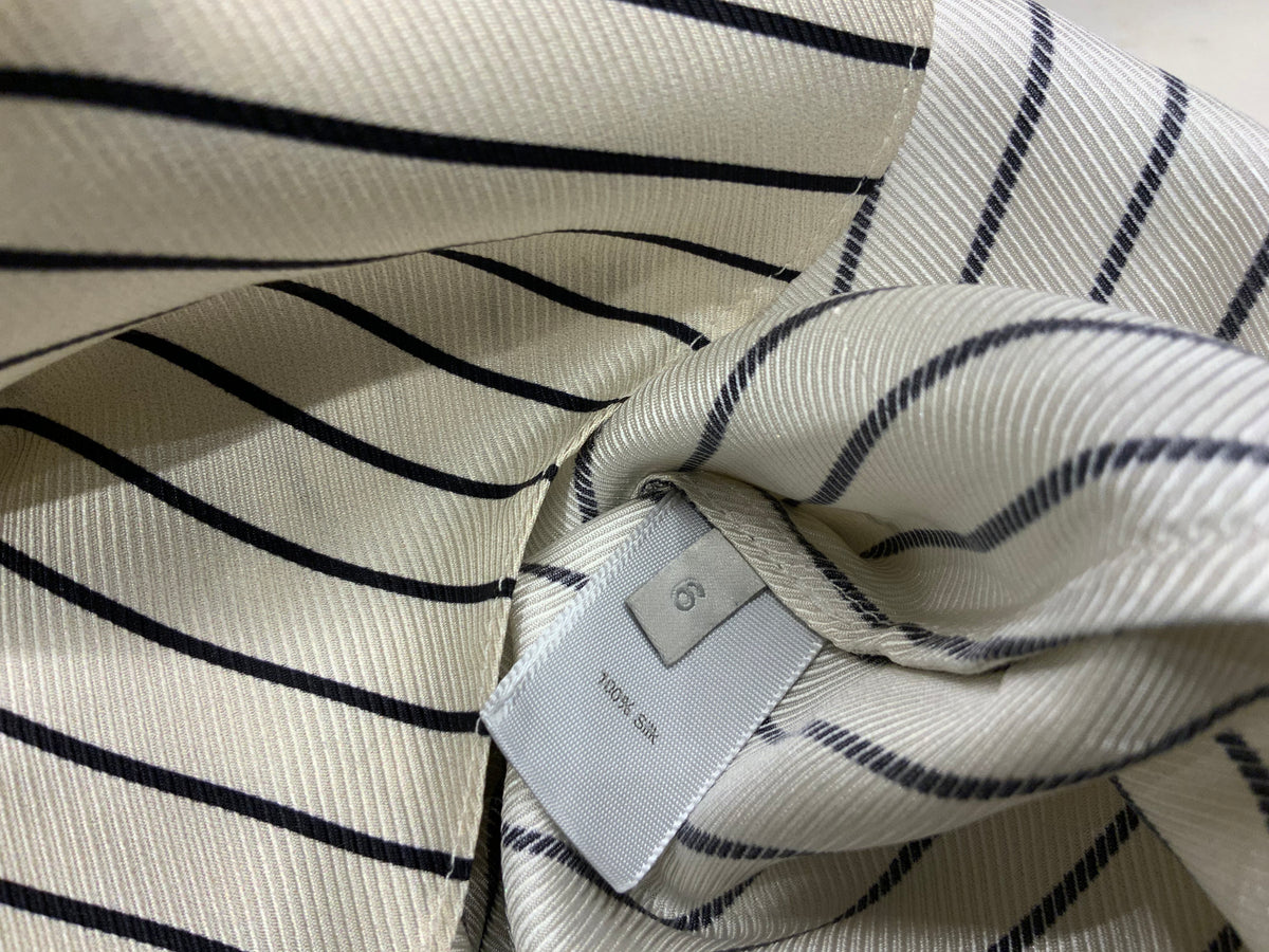 MONSE pin striped silk top blouse Size US 6 UK 10 ladies
