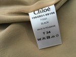 Chloé Chloe Black Shift Mini Phoebe Philo Dress Size F 34 US 2 UK 6 XS ladies