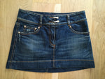 Roberto Cavalli Runaway Denim Jeans Mini Skirt Ladies