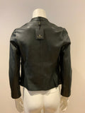 MASSIMO DUTTI Leather JACKET SIZE XS ladies