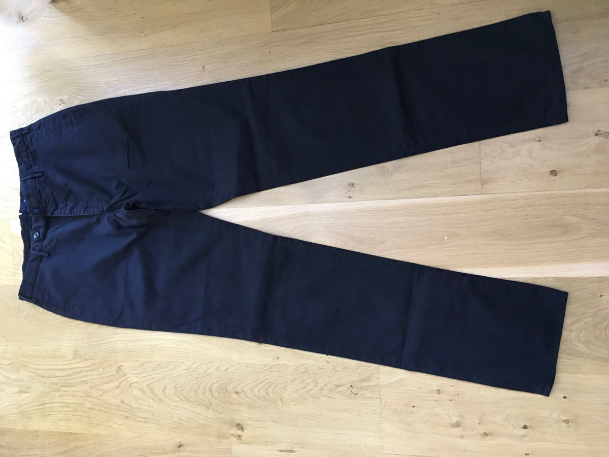 incotex Venezia 1951 High Comfort Navy Cotton-Blend Chinos Pants Trousers men