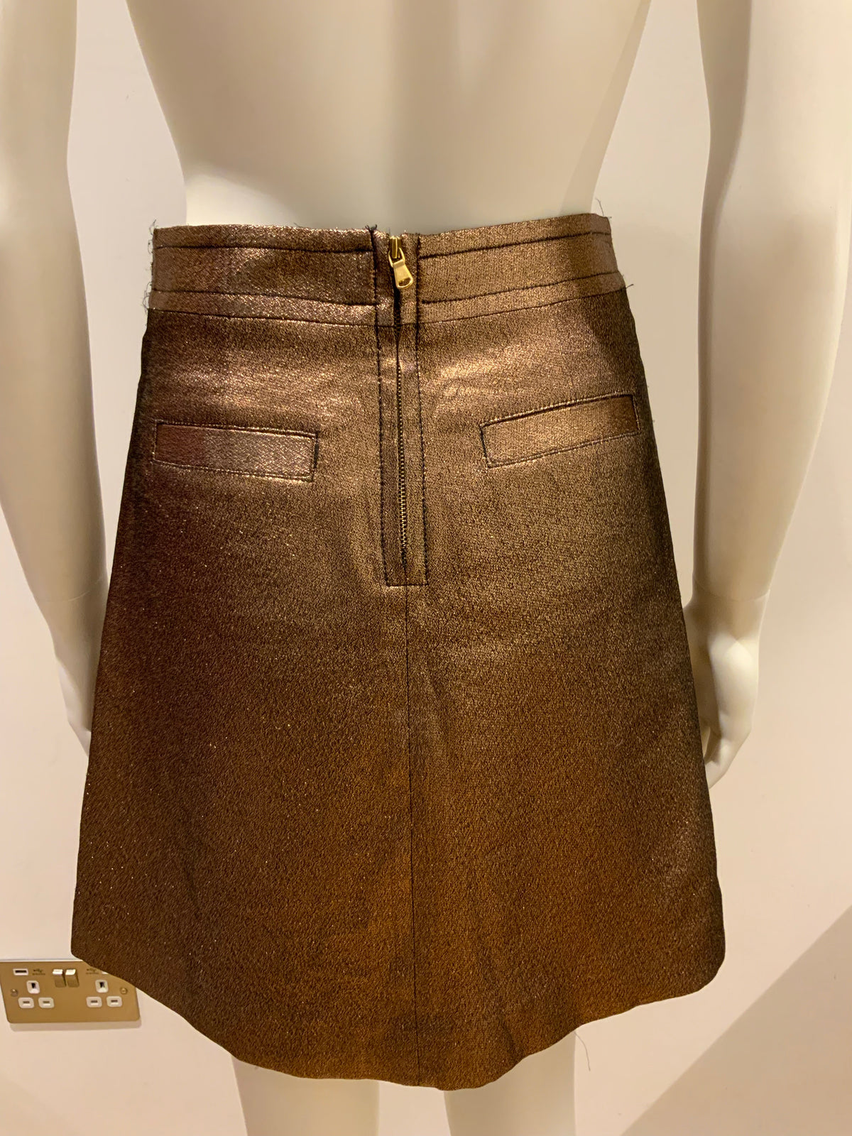 Marc by Marc Jacobs Bronze Mini Skirt Size US 2 UK 6 XS ladies