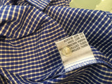 McKenzy Blue Gingham Shirt Size 44 UK 12 US 8 L LARGE ladies