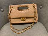 CHANEL Limited Lambskin A Real Catch Handle Flap Bag Classic Bag Handbag ladies